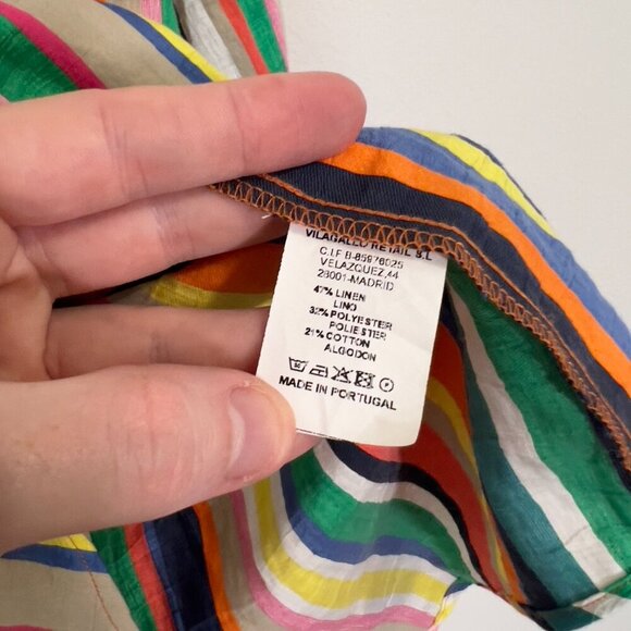 76 Villagallo Vivianne Linen-Blend Top Size 44 - Picture 3 of 4